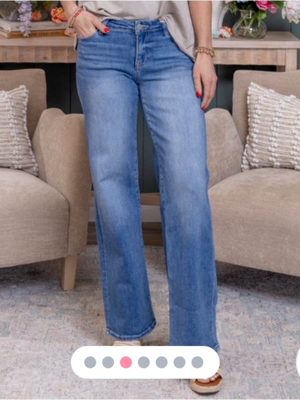 NWT! Risen Low Rise Wide Leg Jeans Size 15